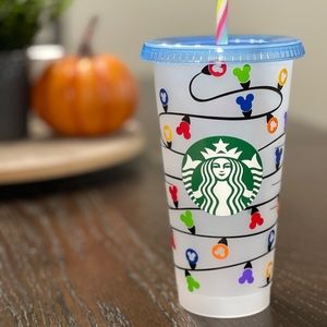 Starbucks Christmas Disney mouse ears 24 oz cold cup